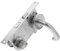 Luxshiny 1 Set Serratura per Porta Acciaio Inossidabile Resistente Al Chiusura per Corridoi e Sicurezza Installazione Facile e Versatile