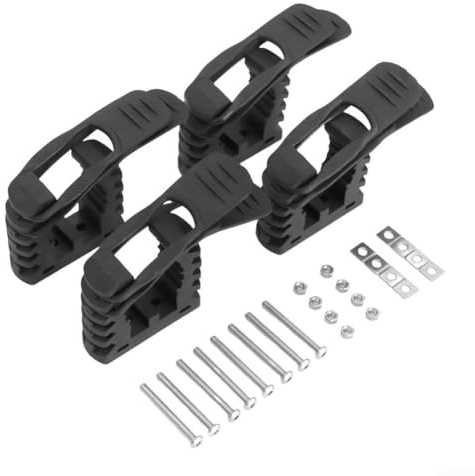 TONIXY Schnellspann-Gummi-Klemmhalterungs-Set für UTV-Geländewagen, Werkzeughalter mit 1-15 bis 1-12 Durchmesserbereich (4 Sets)