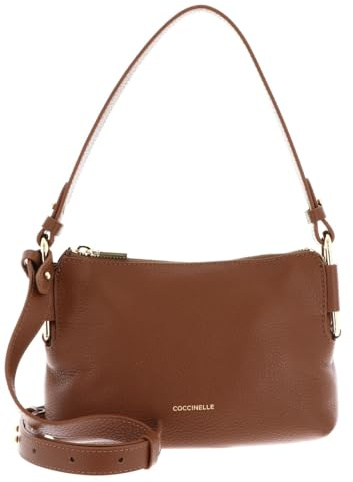 Coccinelle Leder Umhängetasche Schultertasche Rebekka Mini Bag Grained Leather