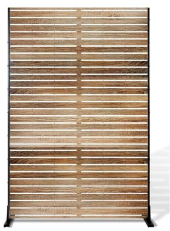 Lidzopas Sichtschutz 120x180Cm Sichtschutzwände & -Paneele Für Den Außenbereich Freistehende Trennwand Mit Ständer Dekorativer Garten-Sichtschutz Paravent Für Balkon, Terrasse, Innenbereich