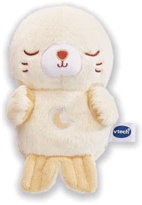 VTech LumiZen Beige Petite Peluche Musicale Bébé Phoque | Doudou Veilleuse Nomade pour Enfants, Peluche Apaisante et Lumineuse Pratique et Lavable en Machine