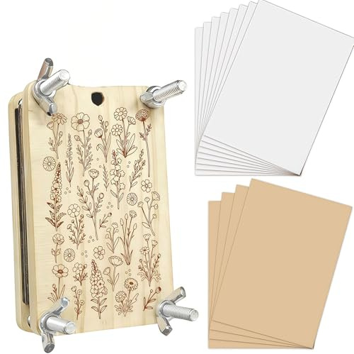 Bafutayawa Zosutetoxo Blompressningssats, DIY Blompress för Vuxna, Kreativt för Vuxna för Hantverk & Bevarande av Buketter