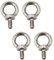 M10 Perno de ojo de acero inoxidable 304 Tornillo de acero inoxidable (4 Pack)