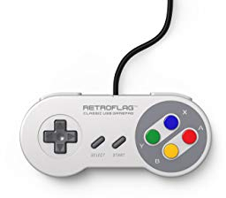RETROFLAG Classic Wired USB Gaming Controller Compatible with PC, Raspberry Pi and Nintendo Switch Retro SNES Style JPad