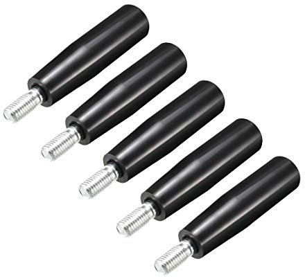 sourcing map 5Pcs Revolving Handwheel Machine Handle M12 Male Threaded Stem for Milling Machinery