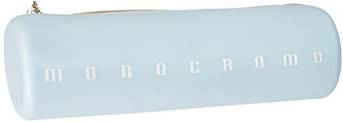 Pigna, Zylinderförmiges weiches Silikonmäppchen, Monochrom Pastell, 20x6x6 cm, Zartblau, Einzeln verpackt