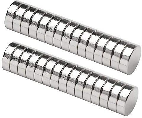 Neodym Magnete, 6x3mm Kühlschrankmagnete Starke Runde Magnete, N52 NdFeB Magnete Rare Earth Permanentmagnet für DIY Craft Offic, Whiteboard, Magnettafel Bänder (25 Stücke)