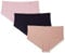 Under Armour Damen 3er-Pack Pure Stretch No Show Hipster Unterwäsche, Ganztägiger Komfort & Ultraweiche Passform, Schwarz (004)/Dash Pink, XS