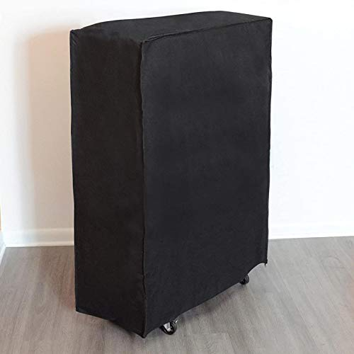 Niiyen Fundas para Muebles de Patio, portátil Fuda de Cama Plegable Negra Funda de Cama, Funda Prueba de Polvo para Exterior e Interior Silla de Playa(85 * 33 * 107cm)