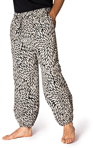 PANASIAM Muck Pants 'geometrix', Black Pattern, L