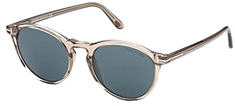 TOM FORD Unisex FT0904 Sunglasses, Shiny beige, 50/19/145