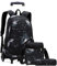 DROFOSREW Schulrucksack mit Rollen Trolley Rucksäcke Schulranzen Kinder Reisen für Mädchen Jungen Schultaschen Schultrolley Kinderrucksäcke mit Federmäppchen