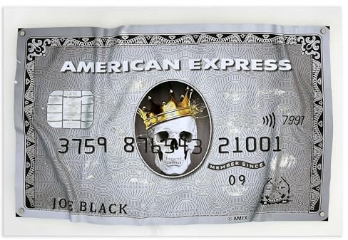World Art Druck auf Plexiglas 'American Express Totenkopf'
