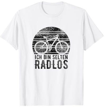 Ich Bin Selten Radlos Spruch Fahrrad MTB Mountainbike T-Shirt