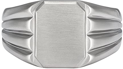 Fossil Edelstahl Silber Ring Für Männer