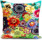HUASHUZI Federa per cuscino da giardino, soggiorno, divano, terrazza, divano, regalo, 45 x 45 cm