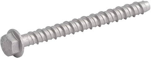 Rawl R-LX-HF-ZP Hex Flange Concrete Screw Bolt Zinc Plated 6mm 100mm Pack of 100