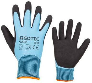 GOTEC G2901 Kälte- und Nässehandschuh Latex-beschichtet in Blau (3, M)