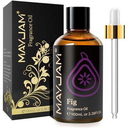MAYJAM Olio Essenziale di Fico 100ml, Olio Di Fragranza Premium Per Diffusori di Olio Essenziali, Aromaterapia, Casa, Bruciatore Di Olio