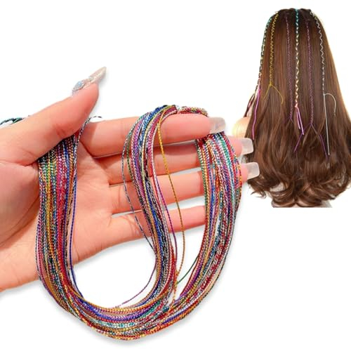 KSJEHW 30 Stücke Haarzöpfe bunte Haarwickelschnur verschiedene Farbverlaufsfarben Haarseilband Regenbogen-Flecht-Haargummi DIY-Pferdeschwanz-Zöpfe Haar-Styling-Zubehör für Frauen Mädchen