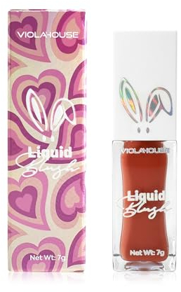 VIOLA HOUSE Liquid Blush, Langanhaltendes Flüssiges Rouge, Blush Rouge Flüssig Makeup, Flüssig Blush Creme7g (3, 7g)