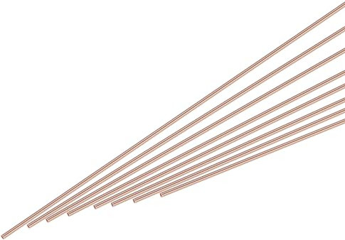QUARKZMAN 12Pcs Bâtonnets de Brasage en Cuivre, Soudure en Cuivre au Phosphore, Baguette de Soudage Basse Température 0,04x19,69 pour Réparation en Cuivre, Réfrigération Hvac