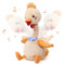 TUMAMA Poulet Parlant Qui Répète Ce Que Vous Dites Jouet Électrique Interactif Parlant Et Animé Ailes Mobiles, Peluche Chantante Cadeau d'anniversaire pour Les Tout-Petits Enfants