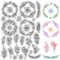 craspire Kranz Klare Stempel Blatt Blume Transparent Retro Gummistempel Wiederverwendbare Silikonstempelsiegel Für Die Tagebuchkartenherstellung Dekor DIY Scrapbooking Zubehör Basteln Filmrahmen