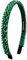 Alpenflüstern Trachten-Haarreif Glitzerperlen schmal - Damen Haarschmuck, Haarband rutschfest fürs Dirndl (grün) ADV150
