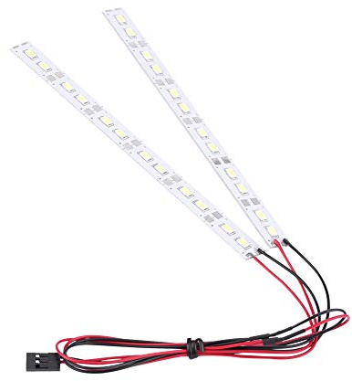 6-V-LED-Streifen, Geeignet für 1/8, 1/10 RC-Car mit 24 LEDs, 16,5 cm Länge, Direkte Stromversorgung Vom Empfänger, Kunststoff + Metall, Wie Abgebildet, 17 G Gewicht, RC-Zubehör,