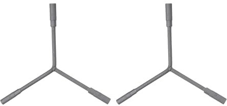sourcing map 2pcs Y-Shaped 3 Way Socket Wrench 8mm 9mm 10mm Long Arm Y-Type 6-Point Hexagon Spanner Hex Wrench Torque Spanner Socket for Car Motorcycle Repair Hardware Tools, Grey