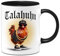 Tassenbrennerei Tasse - Talahuhn - Kaffeetasse lustig mit Spruch - Talahon Meme - Tala Huhn als Geschenk für Kollegin, Kollegen - Freund (Schwarz)