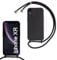 SLWYF Compatible with iPhone XR Crossbody Lanyard Case, Liquid Silicone Protective Phone Case with Strap Adjustable Neck Cord Necklace Soft Cover for iPhone XR, Black