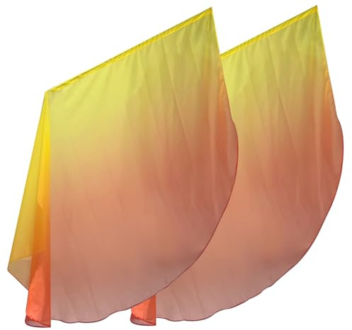 Faculteurs de culte 2pcs 87x55in semi-cercle en mousseline de mousseline légère éloge de danse drapeau de dance de dance drapeaux de culte de la danse pour la danse de la réunion sportive de l'église