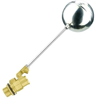DQZRTUECA Wassertank-Kugelventil Schwimmer, Schwimmerventil aus Messing, for Kalt- und Warmwasserspeicher, schwimmendes Kugelventil, Durchflussregelung, Zisterne/Ausdehnungsgefäße(3/4)