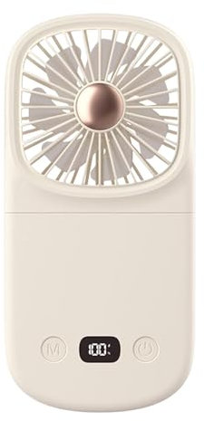 Handheld Personal Fan Folding Small Desk Fan with Digital Display