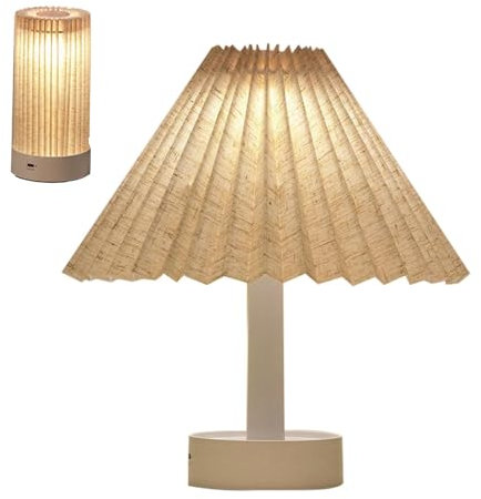 Genérico Lámpara de mesa antigua, luz de mesa recargable,3 modos Luz de mesa antigua | Decoración artística del hogar, lámpara de noche ajustable para sala de estar