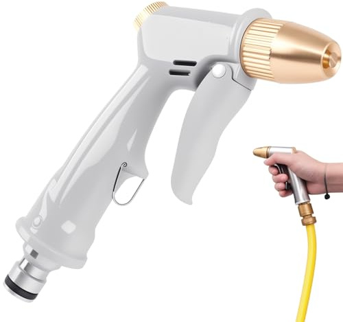 Esshogo Pistolet pulvérisateur, buse à eau haute pression, pour arroser les plantes et les pelouses, lavage de voiture, terrasses et animaux domestiques