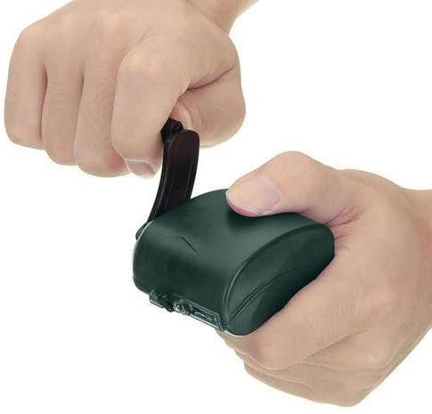 Handkurbel-Handy-Ladegerät - Handyladegerät Mit LED-Beleuchtung | Handbetriebener Notstrom Mit 5V Ausgang, Kompakte Powerbank Für Wanderungen, Camping Und