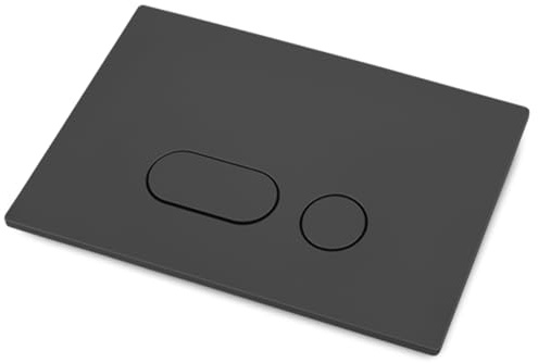 Drückerplatte Kompatibel mit Geberit,WC Drückerplatte,Doppelspülung,mit Spülhebel-Set und Einbaurahmen,Kompatibel Mit Geberit Sigma 01,20,30,50,Up320 (Schwarz)