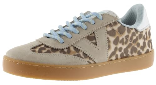 victoria Sneaker Berlin Ciclista 1126236 | Animal-Print & Passende VelourslederEinsätzen & Sohle In Karamell für Damen
