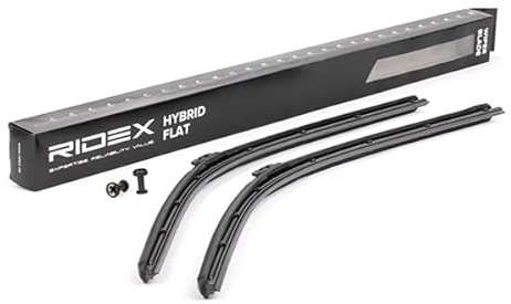 RIDEX Scheibenwischer Set Wischerblätter Set mit Spoiler Frontscheibenwischer Vorne Wischblattausführung: Rahmenlos Form: flach Länge 1: 650mm Länge 2: 650mm 298W0045