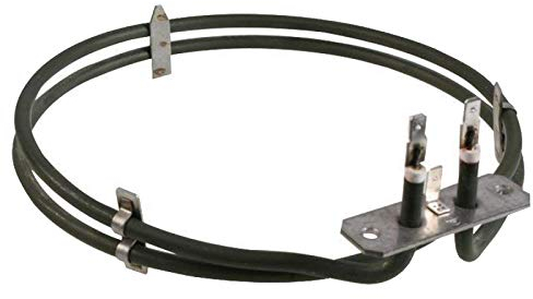 SPARES2GO 2600W 2 Turn Heating Element for Whirlpool Fan Oven Cooker