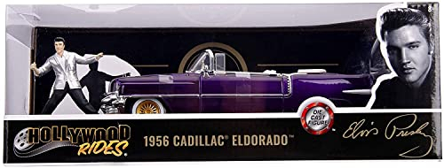 Jada 30985 Hollywood Rides 1:24 Elvis Presley 1956 Cadillac Eldorado mit Figur, lila