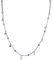 NicoWerk Damen Silberkette mit Anhänger Plättchen aus 925 Sterling Silber Kurz Schlicht Rund Kugel SKE385