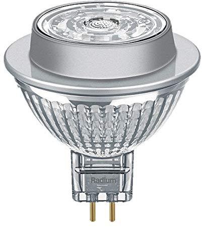 Radium LED Niedervolt-Reflektorlampe Star NV-RetroFit MR16 DIM, 12V, GU5.3, 7.8W 2700K 500lm 1150cd 36°, CRI>90, dimmbar