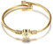 VQYSKO Damen Mädchen Herz Armband Armkette-Rostfreier Stahl Initiale Armband Mit Gravur Damen, Golden/Stahlfarbe/Roségold/Brief Frauen Armreif(Golden-N)