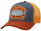 Stetson Fishermen´s Bay Trucker Cap Herren - Schirm, Front & Futter aus 100% Baumwolle - mit Mesh-Einsatz - One Size - größenverstellbar - Anglercap - Basecap Sommer/Winter orange One Size