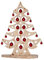 Salilio Weihnachtsbaum Holz groß – Tannenbaum Deko als Tischtannenbaum mit 21 Christbaumkugeln. Weihnachtsdeko Holz zum aufstellen. Weihnachtsbaum Alternative