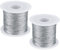 G2PLUS 200M Filo Argento Spago Argento 1MM Corda per Gioielli Filo di Spago Natalizio per la Creazione di Gioielli Regalo o Ornamenti per Alberi di Natale